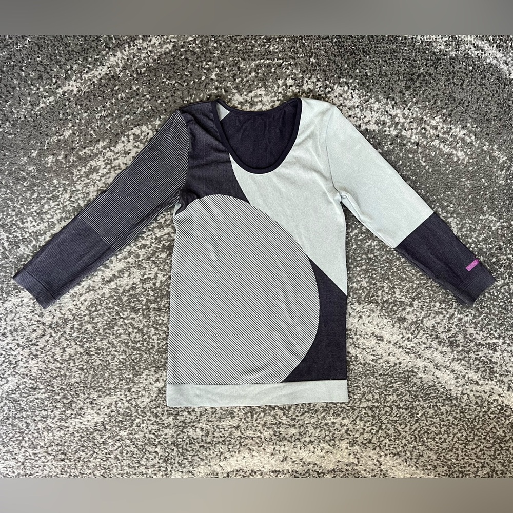 Stella Mccartney for Adidas Purple 3/4 Sleeve Active Top - S